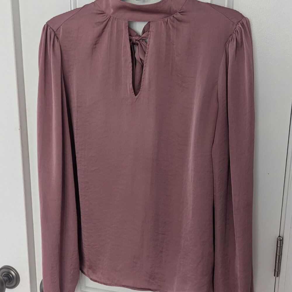 Paige Long Sleeved Satin Blouse